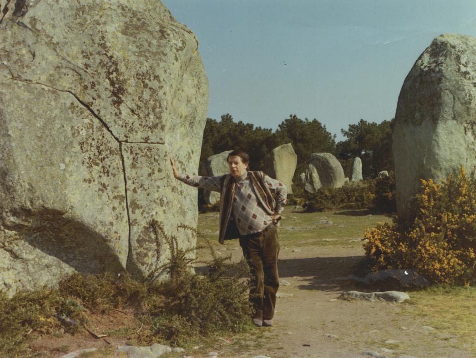 Hubert Lampo in Carnac in Bretagne, 1976.