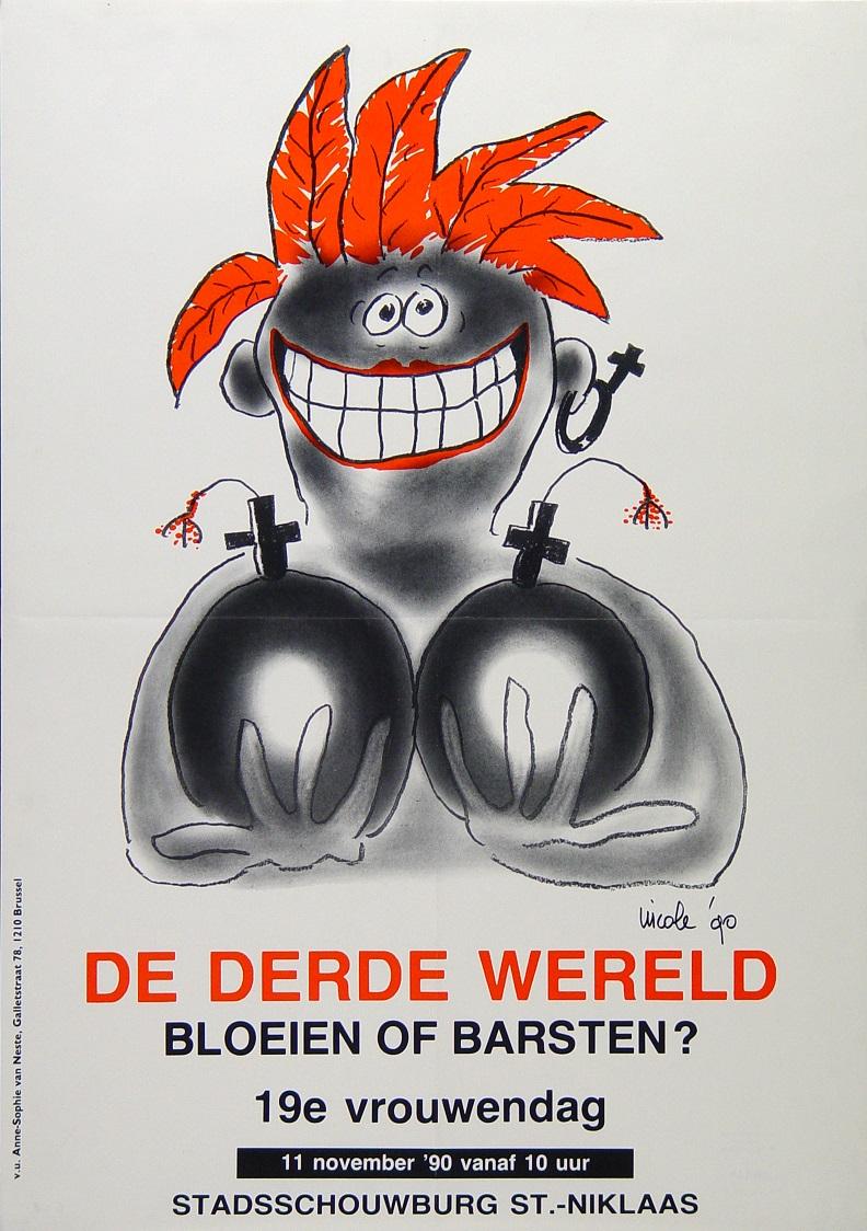 Nicole Van Goethem, affiche Vrouwendag 1990