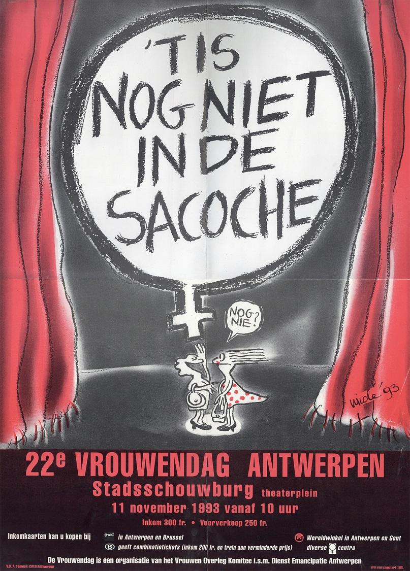 Nicole Van Goethem, affiche Vrouwendag 1993