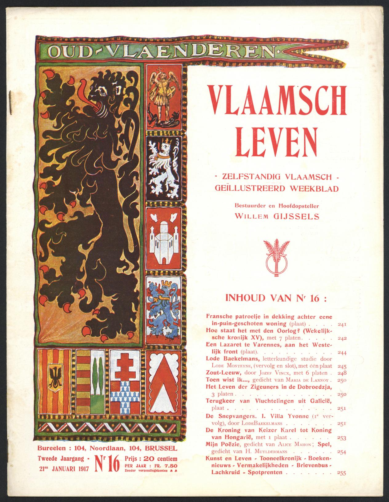 Vlaamsch Leven, 21 jan. 1917