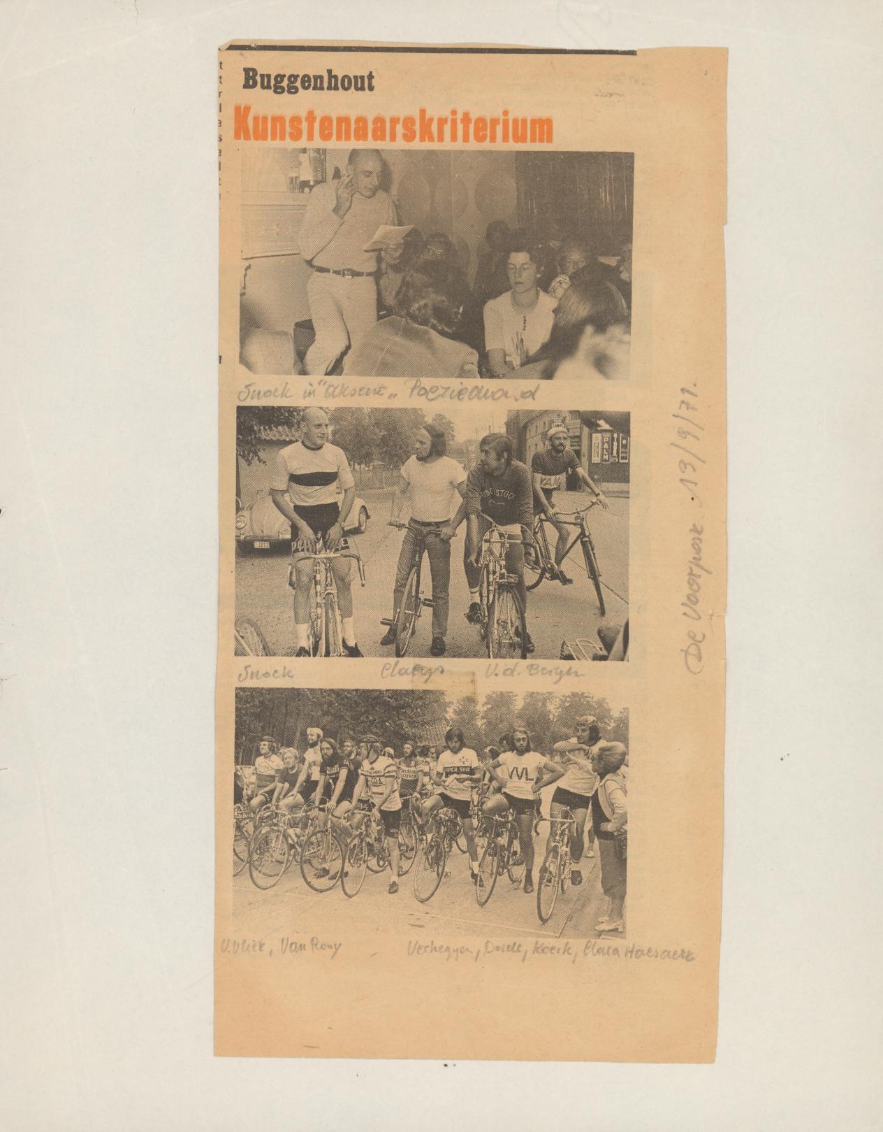 Krantenartikel in De Voorpost, 13 september 1971