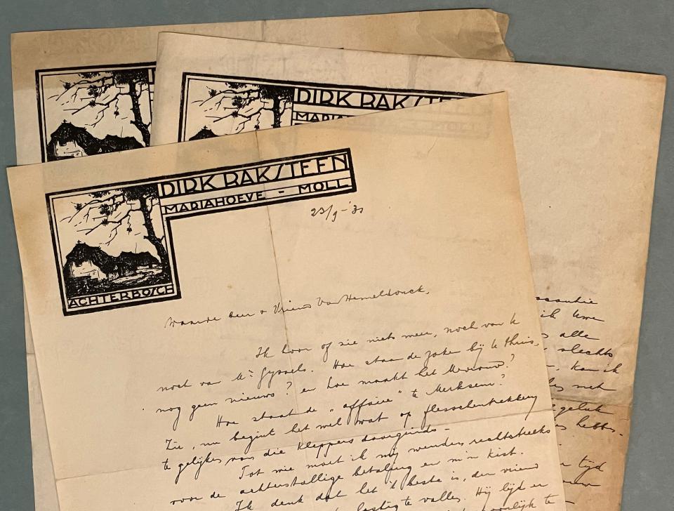 Briefwisseling met Dirk Baksteen