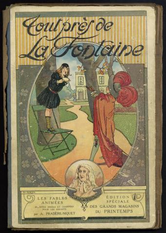 Cover van het boekje Tout près de la Fontaine van A. Pradère-Niquet uit 1912