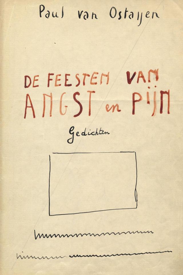 Cover van het manuscript van De feesten van angst en pijn