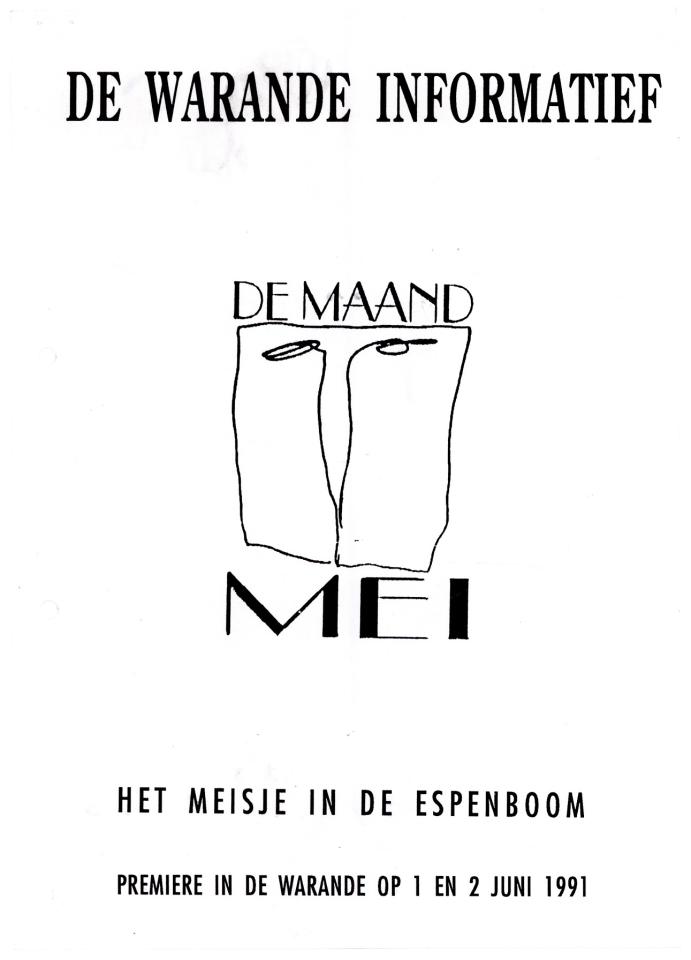 Brochure première 'Het meisje in de espenboom'