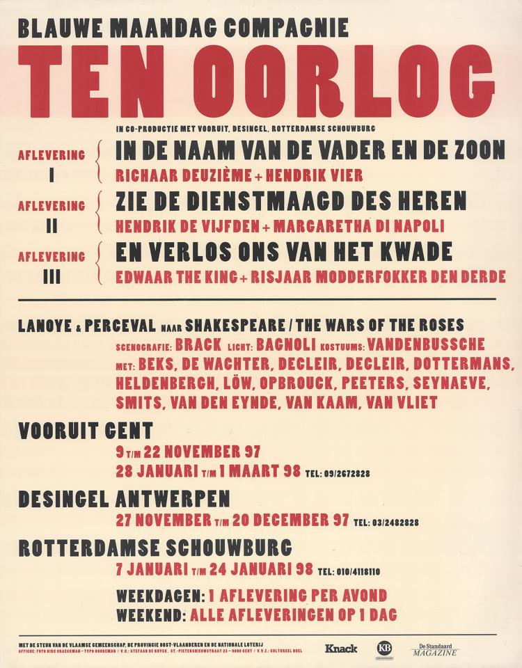 Gert Dooreman: affiche Ten oorlog