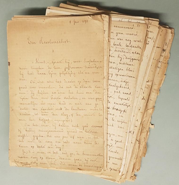 Manuscript van Een revolverschot van Virginie Loveling
