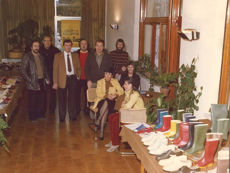 JMH Berckmans als schoenverkoper in Italië, 1981