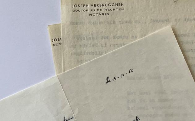 materiaal uit het archief van Jo Verbrugghen