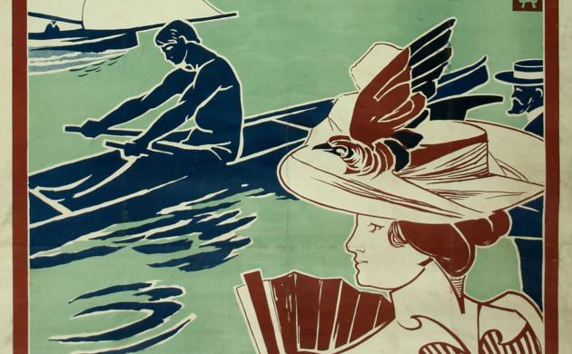 Affiche voor de Société Royale du Sport Nautique de la Meuse, 1900
