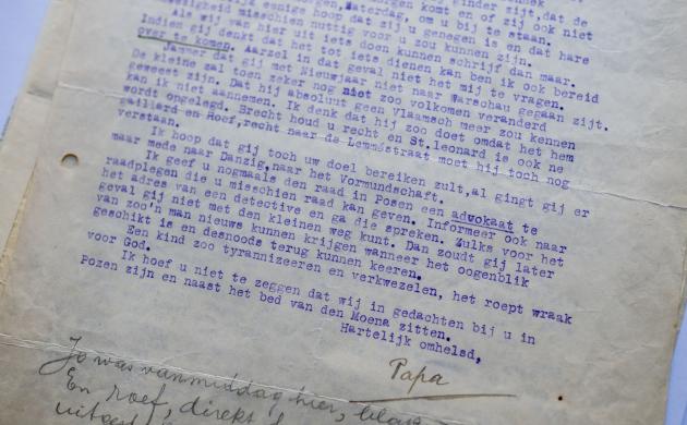 Brief van Willem Elsschot aan dochter Adèle