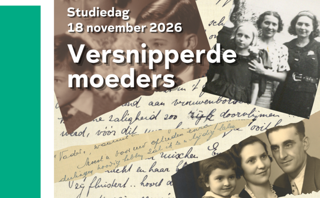 Versnipperde moeders - campagnebeeld met snippers uit teksten en uit foto's van moeders met hun kind of kinderen.