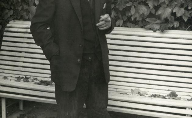 Portretfoto van Karel van de Woestijne, 1912