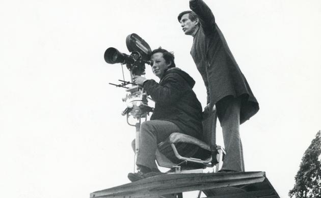 Cameraman en Herman Wuyts bij filmopname Princess