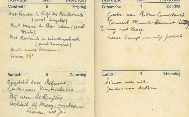 August Vermeylen, agenda 1945