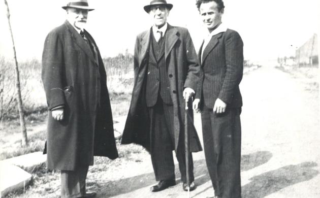 F.V. Toussaint van Boelaere, August Vermeylen en I. Ianchelevici, 1944
