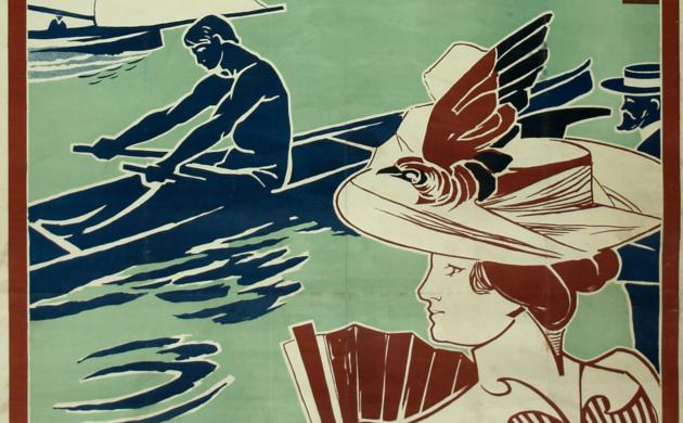 Affiche voor de Société Royale du Sport Nautique de la Meuse, 1900