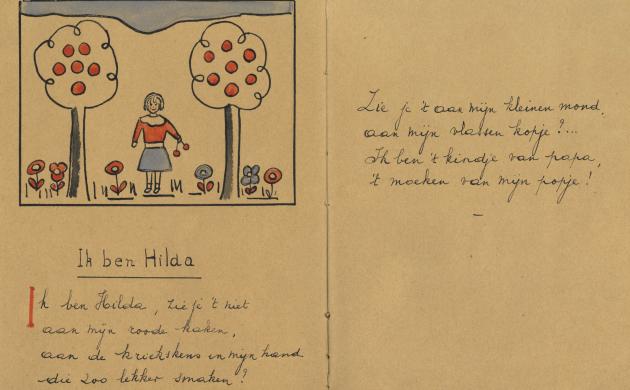 Julia Tulkens: 'Liedjes voor Hilda', handschrift