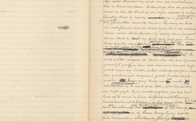 Maurice Gilliams: 'Ontwarringen', handschrift