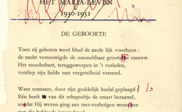 Maurice Gilliams: Het Marialeven met opdracht aan zijn moeder