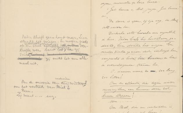 Cyriel Buysse: novelle 'Moeder', handschrift