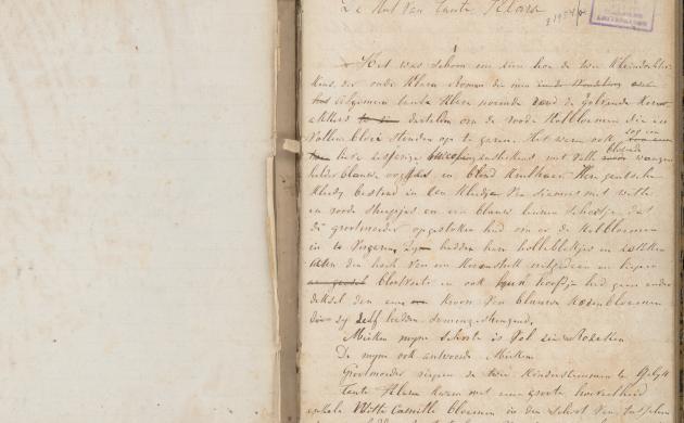 J.D. Courtmans-Berchmans: De hut van tante Clara, handschrift