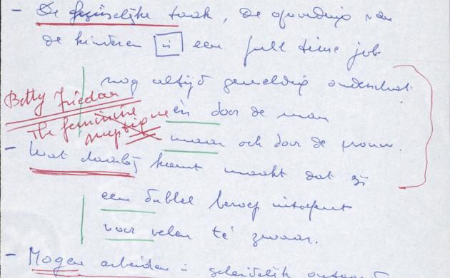 Maria Rosseels: notities over de verhouding werk en moederschap