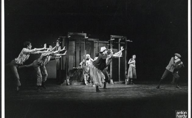 Dansvoorstelling Amelia uit 1973, choreografie door Jeanne Brabants 