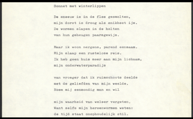 Tiende versie van Sonnet met winterlippen