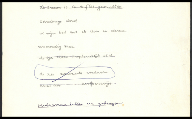 Tweede versie van Sonnet met winterlippen