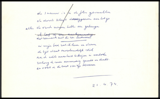 Vijfde versie van Sonnet met winterlippen