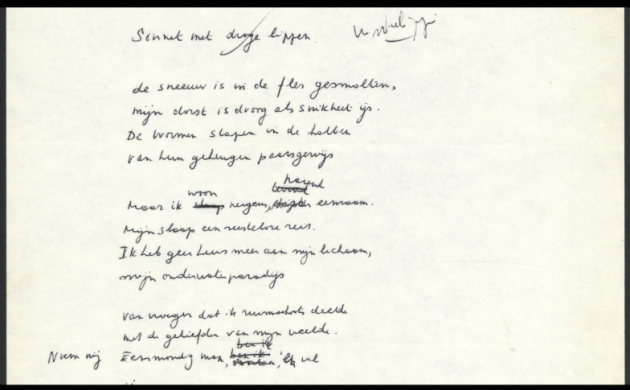 Negende versie van Sonnet met winterlippen