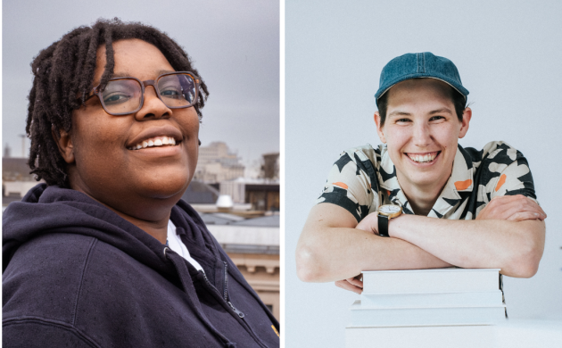 3 portretfoto's op een rijtje, van links naar rechts Frederik Van den Stock, Hannah Estella Bazar Verbeke en Kass VanderSande 