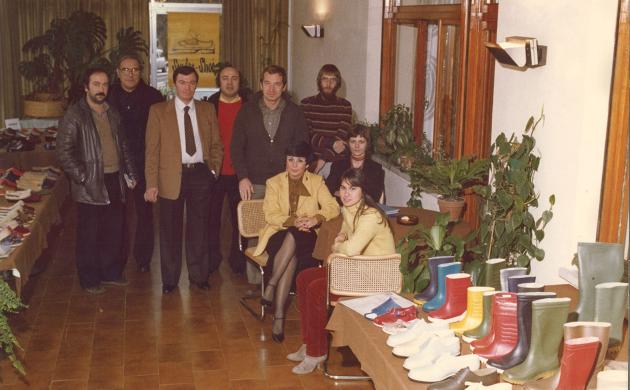 JMH Berckmans als schoenverkoper in Italië, 1981