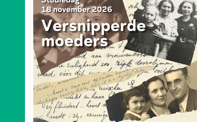 Versnipperde moeders - campagnebeeld met snippers uit teksten en uit foto's van moeders met hun kind of kinderen.
