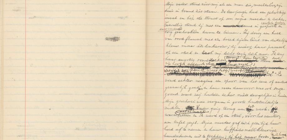 Maurice Gilliams: 'Ontwarringen', handschrift