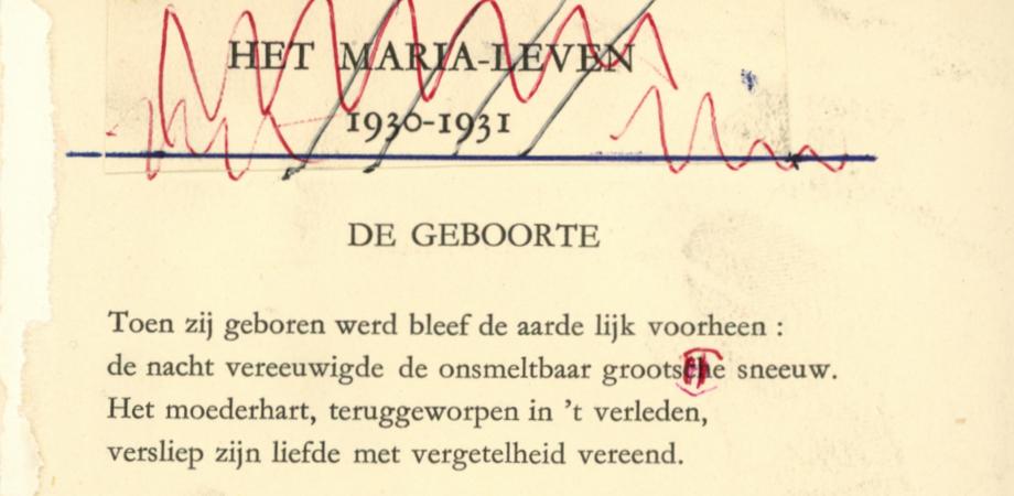 Maurice Gilliams: Het Marialeven met opdracht aan zijn moeder