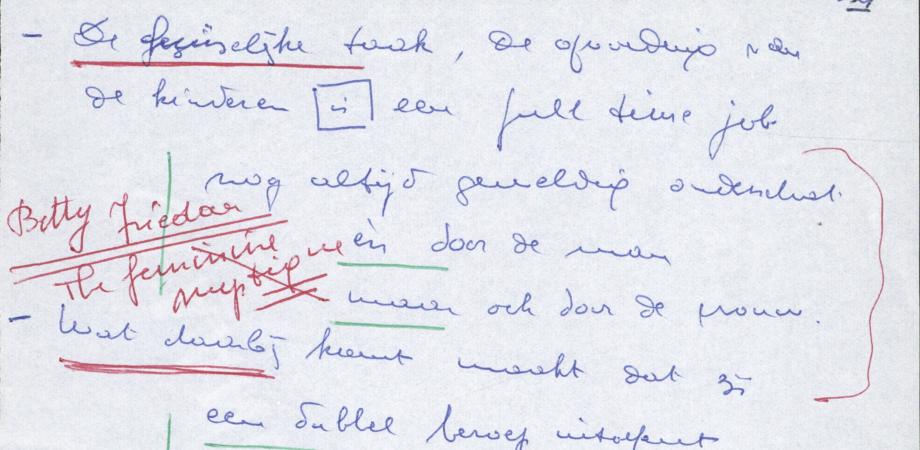 Maria Rosseels: notities over de verhouding werk en moederschap