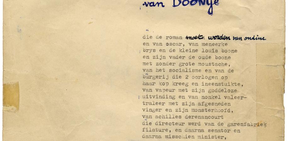 Titelpagina bij het handschrift van De Kapellekensbaan