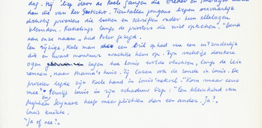 Handschriftelijke versie van Het verdriet van België