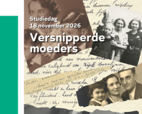 Versnipperde moeders - campagnebeeld met snippers uit teksten en uit foto's van moeders met hun kind of kinderen.